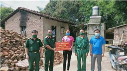 Sư đoàn 3: Hỗ trợ gia đình quân nhân gặp hỏa hoạn